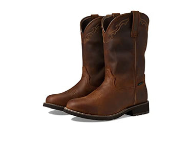 ARIAT Damen Delilah Western Stiefel mit runder Zehenpartie, wasserdicht Westernstiefel, Braun, Used-Optik, 39 EU im Sale